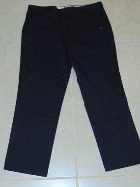 Dockers Pants Mens 40x32 Khaki D3 Classic Fit Flat Front Chino Blue Stretch